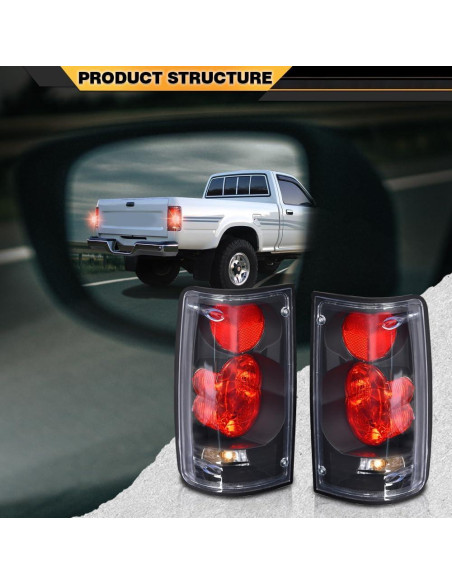 Lámpara de freno trasera CNNELL para Toyota Hilux 1989-1995