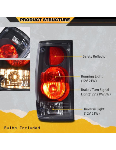 Lámpara de freno trasera CNNELL para Toyota Hilux 1989-1995