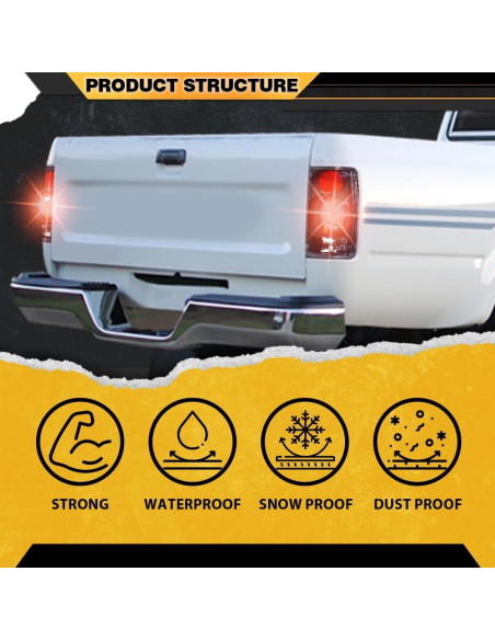 Lámpara de freno trasera CNNELL para Toyota Hilux 1989-1995