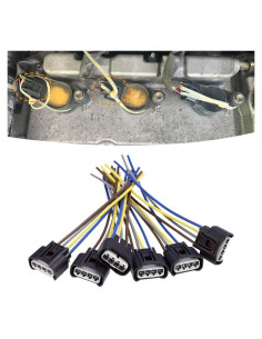 6 Conectores de Bobina de Encendido ijuicy ICYGYBZT601BL