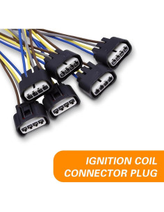 6 Conectores de Bobina de Encendido ijuicy ICYGYBZT601BL 2