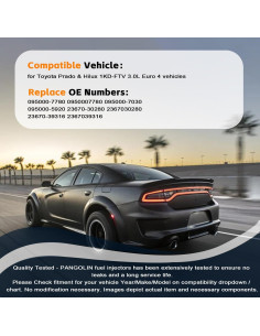 Inyector de Combustible Diésel PANGOLIN 095000-7780 4PCS Toyota 2