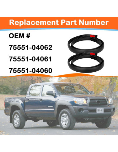 Kit de Sellado de Moldura de Techo MIYIMORE para Toyota Tacoma 2005-2015