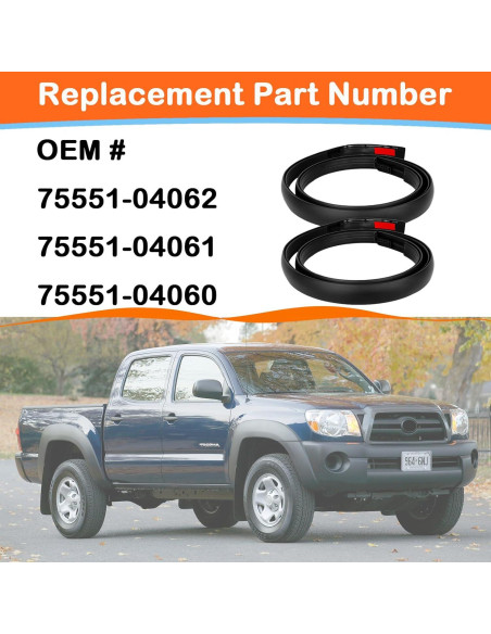 Kit de Sellado de Moldura de Techo MIYIMORE para Toyota Tacoma 2005-2015