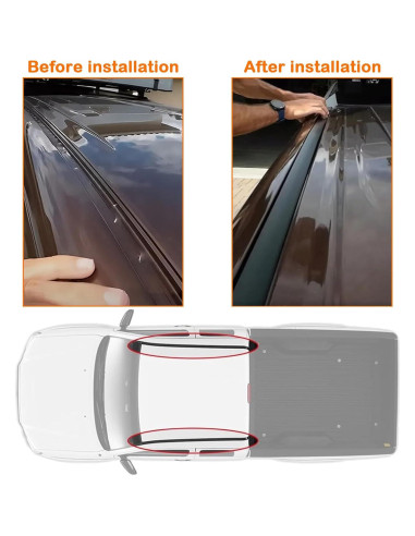 Kit de Sellado de Moldura de Techo MIYIMORE para Toyota Tacoma 2005-2015