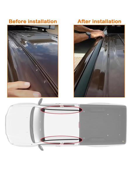 Kit de Sellado de Moldura de Techo MIYIMORE para Toyota Tacoma 2005-2015