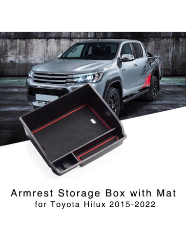 Caja de Almacenamiento Reposabrazos Dreamseek Toyota Hilux 2015-2022
