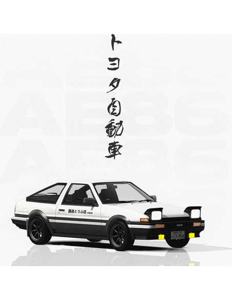 Decoración para Tablero de Auto Fannasi AE86 1:64