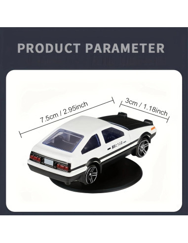 Decoración para Tablero de Auto Fannasi AE86 1:64
