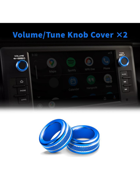 Accesorios de Interior Polodunn para Subaru BRZ y GR86 2021-2025 - 7 Pcs Azul