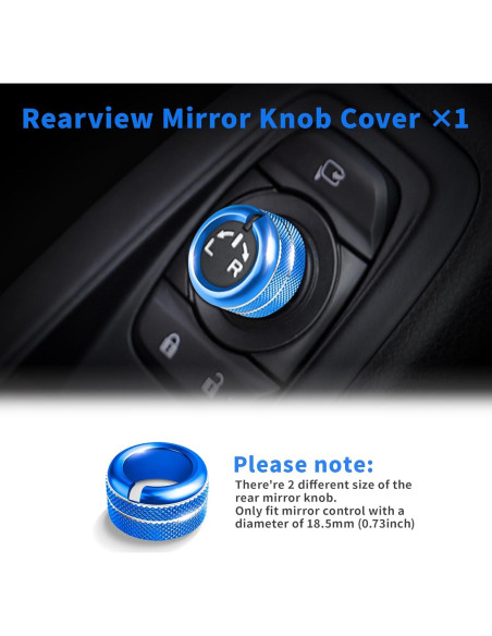 Accesorios de Interior Polodunn para Subaru BRZ y GR86 2021-2025 - 7 Pcs Azul