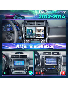 Radio Android 10.1" Gearzbtor para Toyota Camry 2012-2014 2