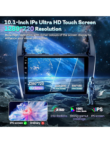 Radio Android 10.1" Gearzbtor para Toyota Camry 2012-2014