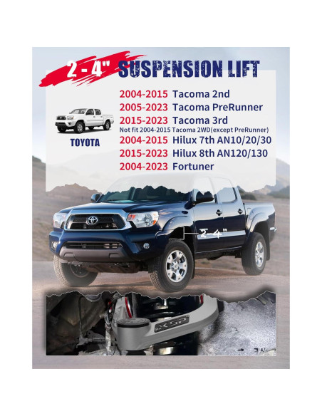 Brazo de Control Frontal KSP para Toyota Tacoma 2004-2023