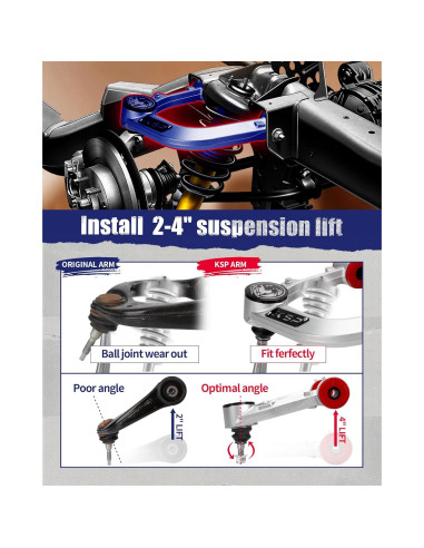 Brazo de Control Frontal KSP para Toyota Tacoma 2004-2023