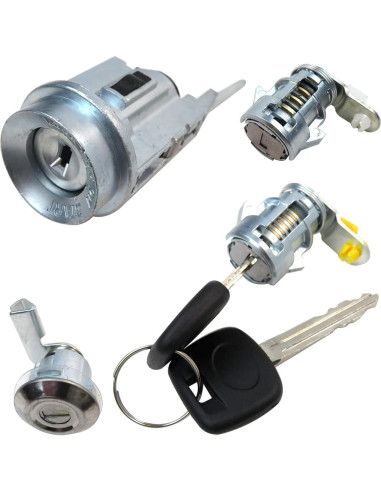 Juego de Cerradura de Puerta y Cilindro Toyota Hilux 1988-1997