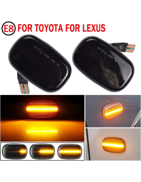 Lámpara LED de Giro Kakulkomen para Toyota y Lexus - Negra