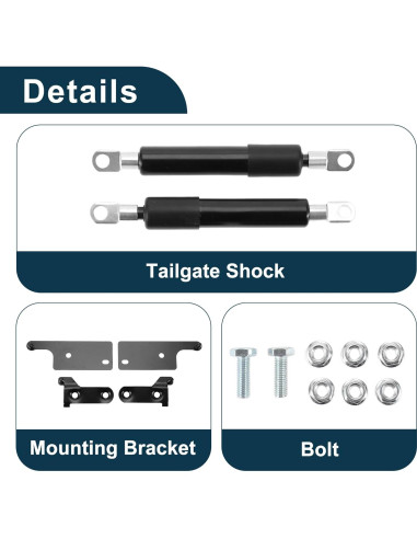Soportes de Elevación de Puerta Trasera TUCKBOLD Toyota Hilux 2015-2021