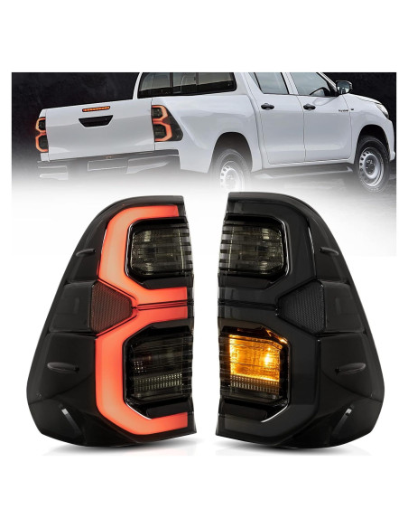 Luz Trasera VLAND para Toyota Hilux 2015-2022 Ahumado