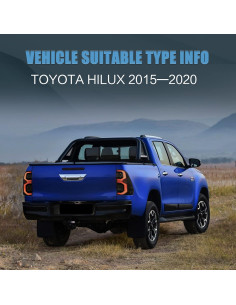 Luz Trasera VLAND para Toyota Hilux 2015-2022 Ahumado 2