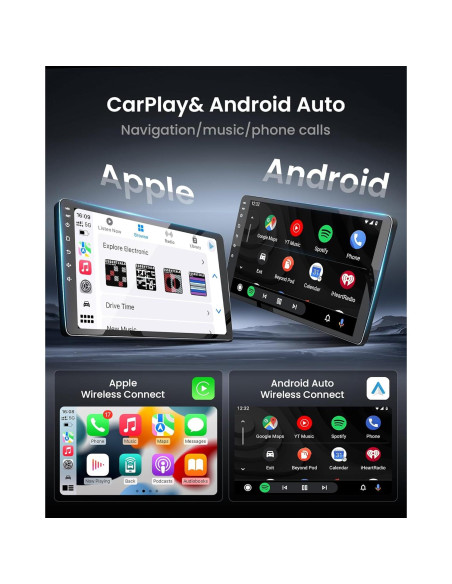 Radio Estéreo Android 9" Fortdows para Toyota RAV4 2001-2006