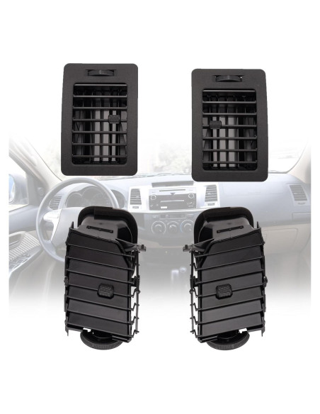 Rejilla de Ventilación Toyota Hilux 2005-2015 - Negro