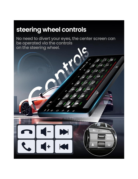 Radio Estéreo Android 9" Fortdows para Toyota RAV4 2001-2006