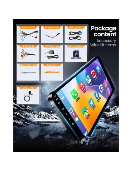 Radio Estéreo Android 9" Fortdows para Toyota RAV4 2001-2006