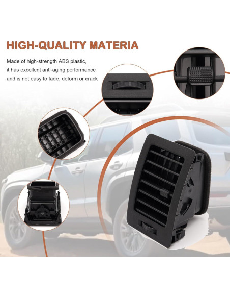 Rejilla de Ventilación Toyota Hilux 2005-2015 - Negro