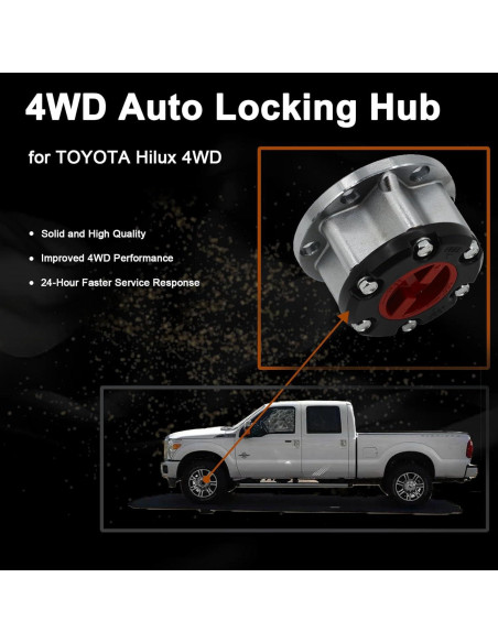 Cierre de Rueda Toyota Pickup 4Runner Hilux 2 Piezas