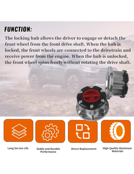 Cubo de Bloqueo de Rueda HLBTK para Toyota 4Runner T100