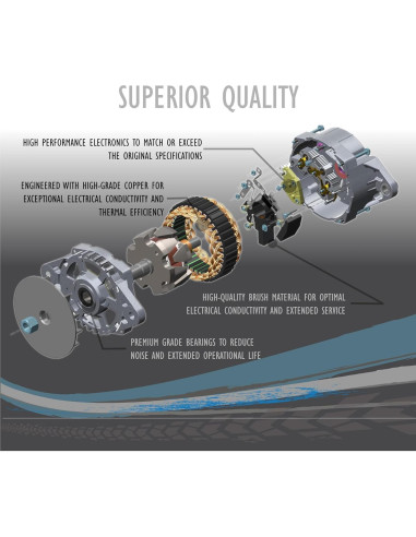 Alternador OEG Parts 85A 12V para Toyota Hi-Lux y Land Cruiser