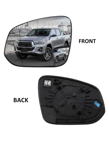 Cristal Espejo Lateral Izquierdo Toyota Hilux 2015-2019