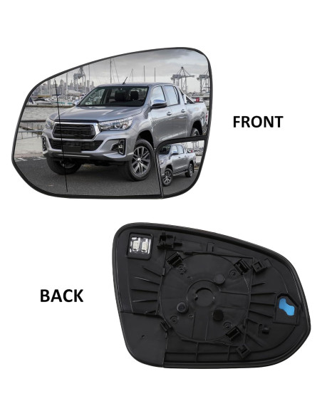 Cristal Espejo Lateral Izquierdo Toyota Hilux 2015-2019
