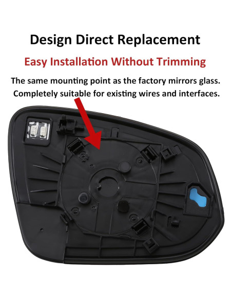Cristal Espejo Lateral Izquierdo Toyota Hilux 2015-2019