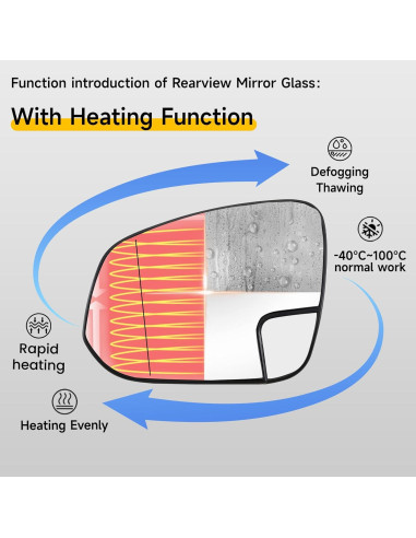 Cristal Espejo Lateral Izquierdo Toyota Hilux 2015-2019