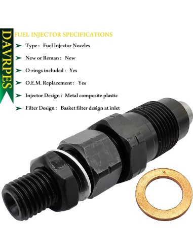 Inyector de Combustible Diésel DAVRPES 093400-7040 para Toyota