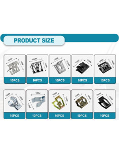 100 Clips de Resorte de Panel Metal TOPCNOEM para Auto 2
