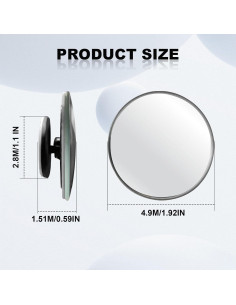 Espejos de Punto Ciego CmeRto 5,08 cm Ajustables 360 2