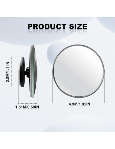 Espejos de Punto Ciego CmeRto 5,08 cm Ajustables 360