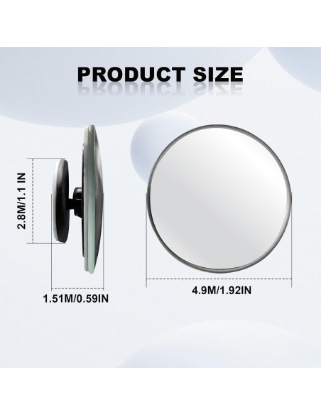 Espejos de Punto Ciego CmeRto 5,08 cm Ajustables 360