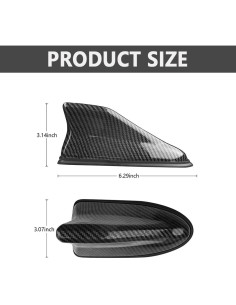 Cubierta de Antena de Aleta de Tiburón Figpade Fibra de Carbono 2