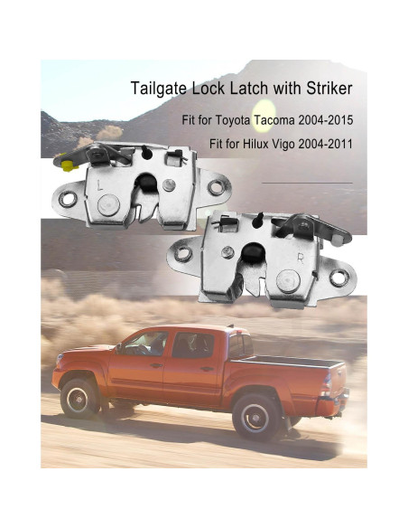 Cerradura de Puerta Trasera TADYAO para Toyota Tacoma 2004-2015