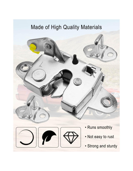 Cerradura de Puerta Trasera TADYAO para Toyota Tacoma 2004-2015