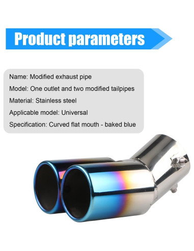 Punta de Escape Acero Inoxidable NGHEY 15,95 cm Pulido