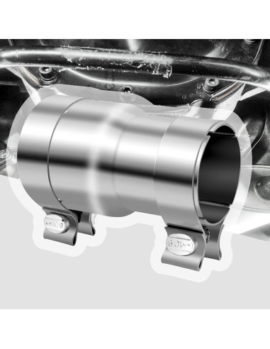 Adaptador de Escape Figpade 2.5 a 3 Pulgadas con Abrazaderas