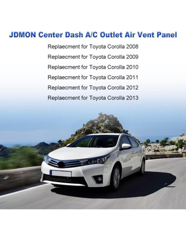 Panel de Ventilación A/C JDMON para Toyota Corolla 2008-2013