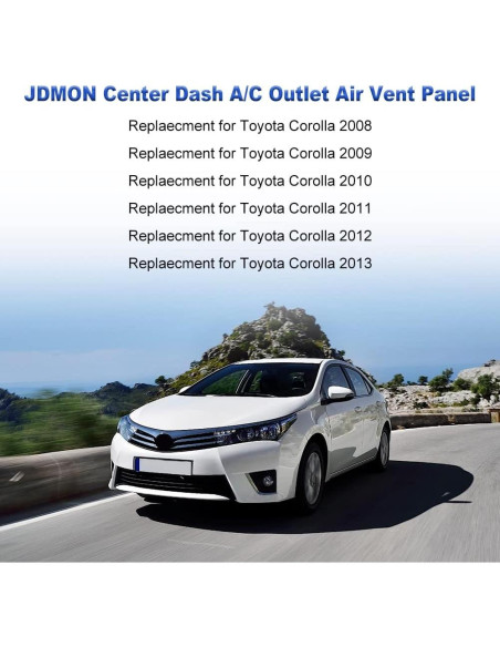 Panel de Ventilación A/C JDMON para Toyota Corolla 2008-2013