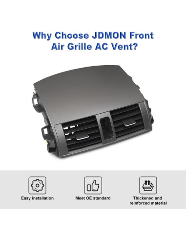 Panel de Ventilación A/C JDMON para Toyota Corolla 2008-2013