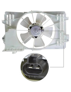 Ventilador de Refrigeración marddpair para Toyota y Pontiac 2